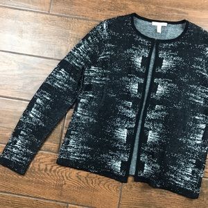 Eileen Fisher cardigan black size small linen